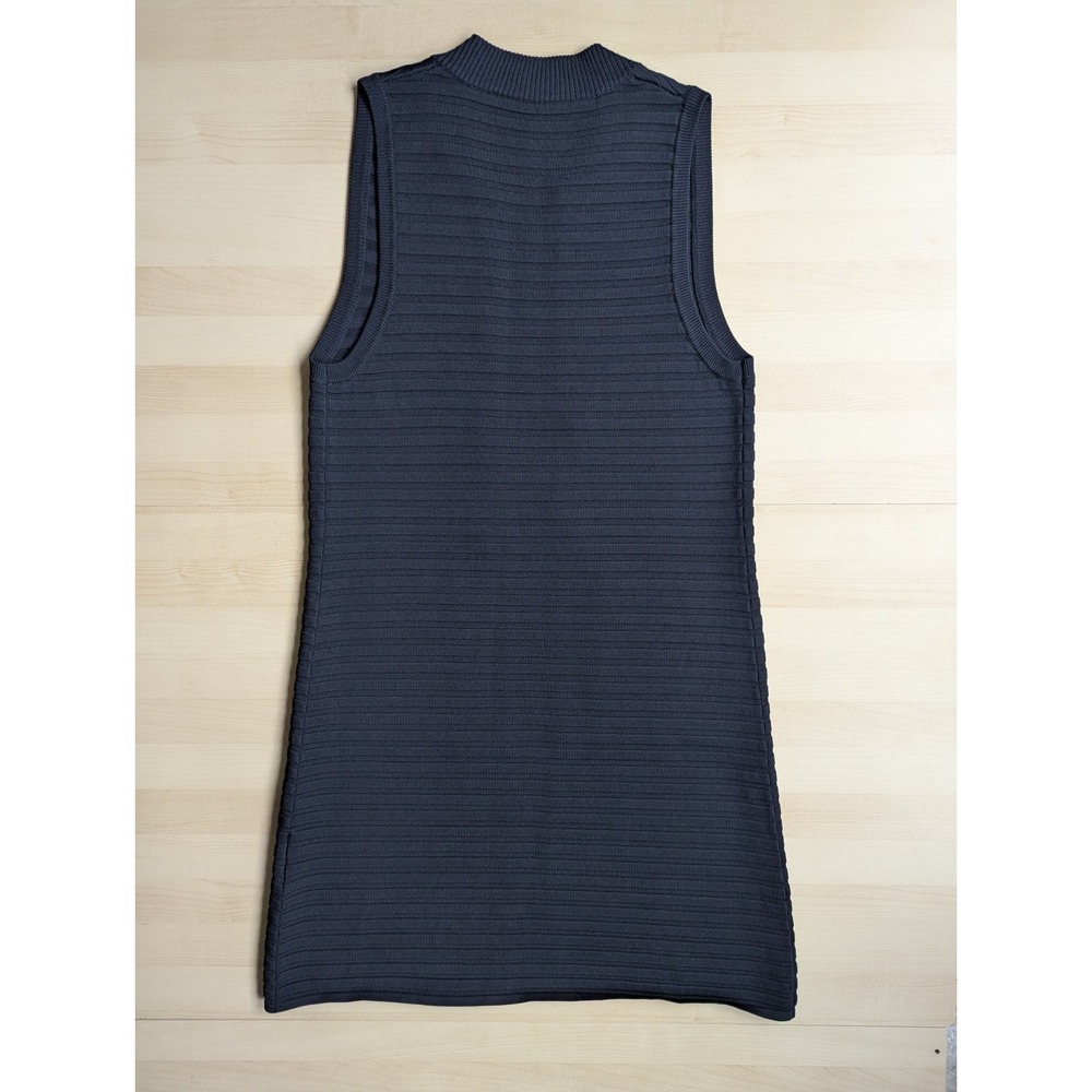 Acciaio Made In Italy Wool Cashmere Long Jacket Vest Navy Nautical Wear to Work - Picture 10 of 11